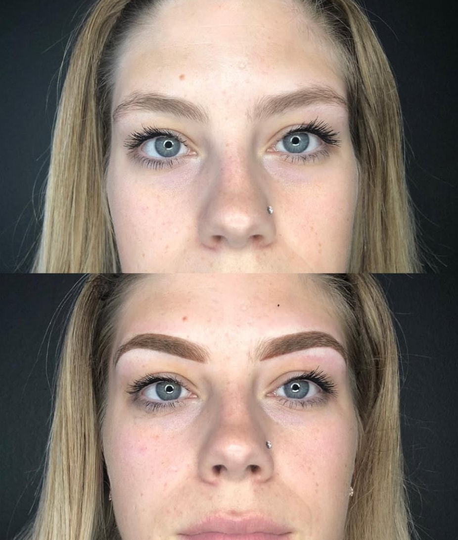 Eyebrow transformation result